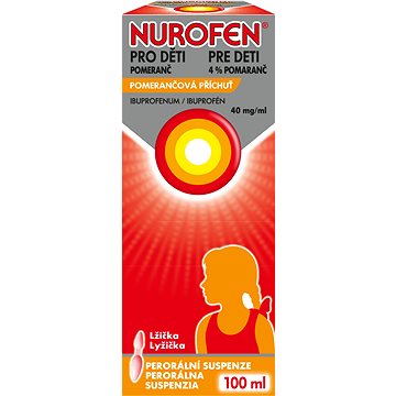 

Nurofen pro děti 40mg/ml pomeranč suspenze 100 ml