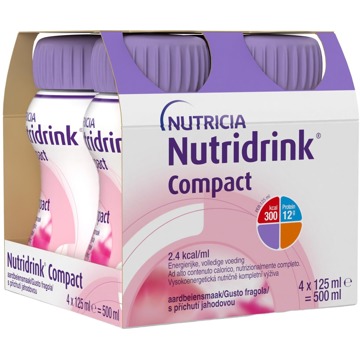 

Nutridrink Compact s příchutí jahody 4 × 125 ml