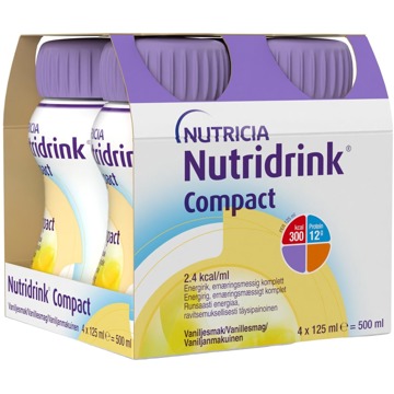 

Nutridrink Compact s příchutí vanilkovou 4x125 ml