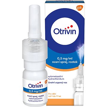 

Otrivin pro děti 0,5 mg/ml nosní sprej při léčbě ucpaného nosu 10 ml