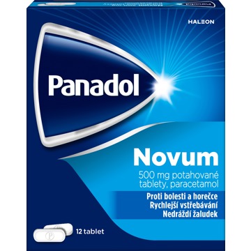 

Panadol Novum 500 mg, tablety na bolest a snížení horečky 12 tablet
