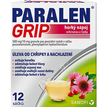 

Paralen Grip Horký nápoj echinacea a šípky 12 sáčků