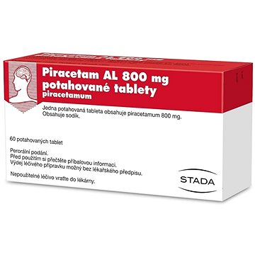

Piracetam AL 800 mg 60 potahovaných tablet