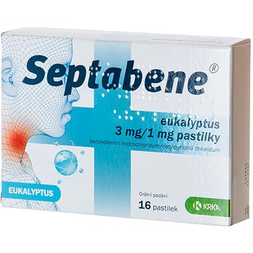 

Septabene eukalyptus 3 mg/1 mg 16 pastilek