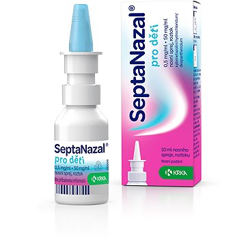 

SeptaNazal pro děti 0.5mg/50mg nosní sprej 10 ml