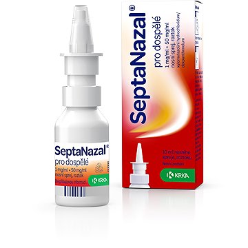 

SeptaNazal pro dospělé 1mg/50mg v 1ml nosní sprej, roztok 10 ml
