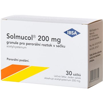

Solmucol 200 mg 30 sáčků