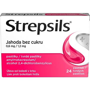 

Strepsils Jahoda bez cukru 24 pastilek