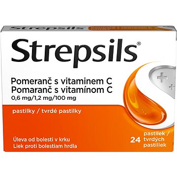 

Strepsils Pomeranč s vitaminem C 24 pastilek