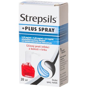 

Strepsils Plus Spray orální sprej 20 ml