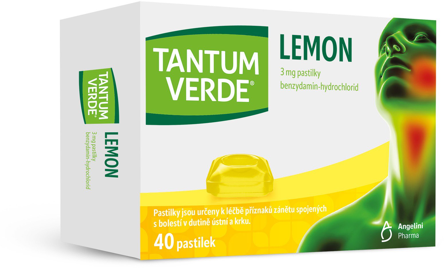 

Tantum Verde Lemon 3 mg 40 pastilek