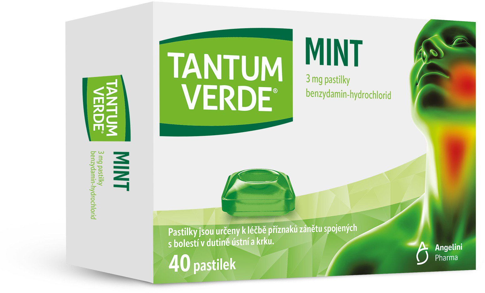 

Tantum Verde Mint 3 mg 40 pastilek