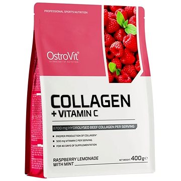 

OstroVit kolagen + vitamín C, 400 g malinová limonáda s mátou