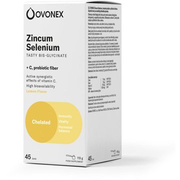 

Ovonex Zinek Selen, citrónová příchuť 119 g