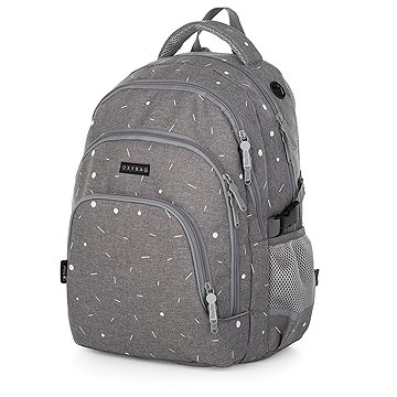 

Oxybag Studentský batoh Oxy Scooler Grey geometric
