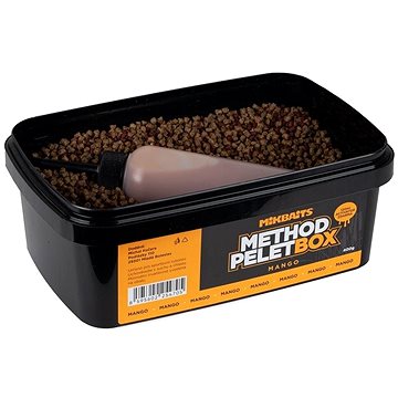 

Mikbaits Method pelet box 400 g Mango + 120 ml Activator