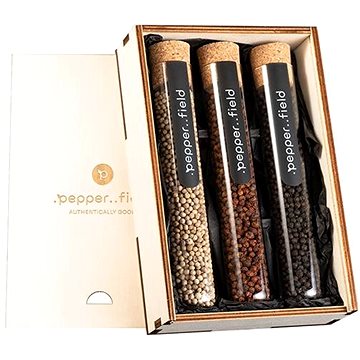 

.pepper..field Sada velkých zkumavek v dárkové krabičce (3x70g)