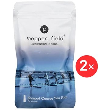 

.pepper..field Hrubozrnná mořská sůl z Kampotu 2 x 120 g