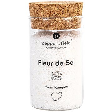 

.pepper..field Solný květ Fleur de Sel ve skleněné dóze 160 g