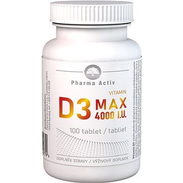 

Pharma Activ Vitamin D3 Max 4000 I.U. 100 tablet