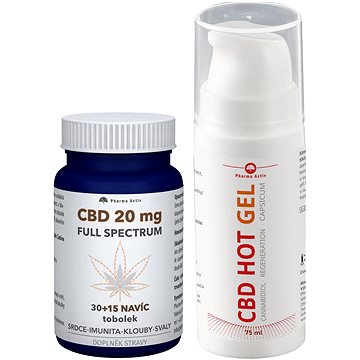 

Pharma Activ CBD Full Spectrum 20 mg tob.45 + CBD Hot Gel Capsicum 75 ml