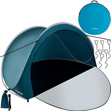 

Trizand 21267 samorozkládací plážový stan 200 × 120 × 110 cm modrý