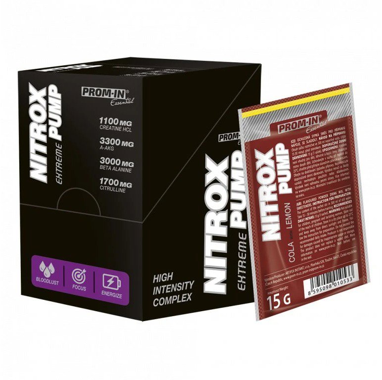 

PROM-IN Essential Nitrox Pump Extreme 10 x 15 g cola s citrónem