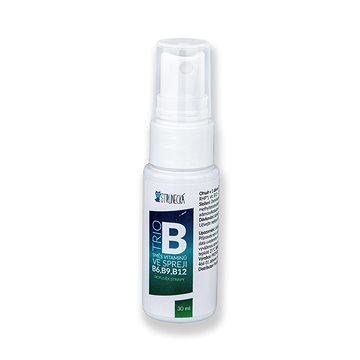 

Strunecká Trio B - kombinace vitaminů B6, B9, B12 ve spreji