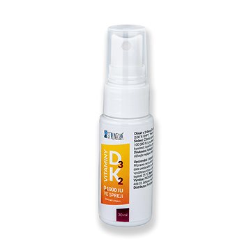

Strunecká Vitamin D3 1000 IU + K2 ve spreji