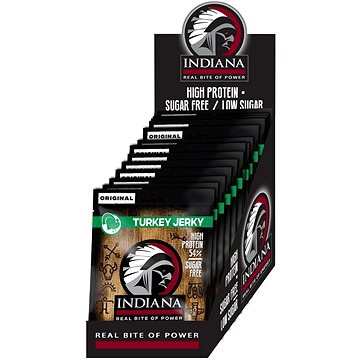 

Indiana Jerky krůtí Original 375g - display (15 x 25g)