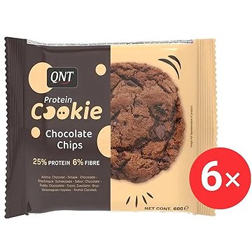 

QNT Protein Cookie 6 x 60g, Chocolate Chips