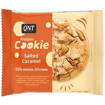 

QNT Protein Cookie 60g, Salted Caramel