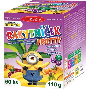 

RAKYTNÍČEK Frutty Mimoni banán 60 ks