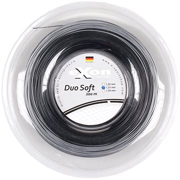 

Duo Soft tenisový výplet 200 m černá-stříbrná 120