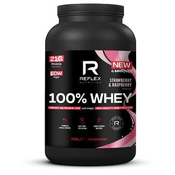 

Reflex 100% Whey Protein 720 g, jahoda malina