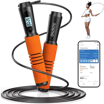 

RENPHO Smart Jump Rope oranžové