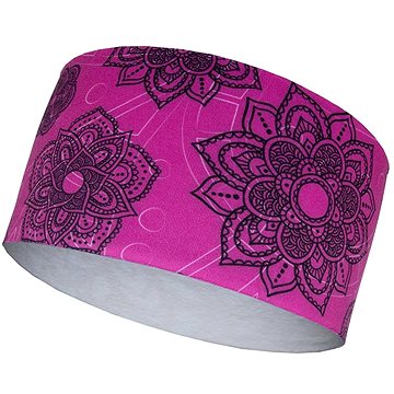 

RUNTO čelenka elastická MAND růžová/ černá/bílá