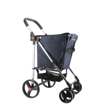 

Rolser Basket Tweed 4Big, skládací nákupní vozík, modrý