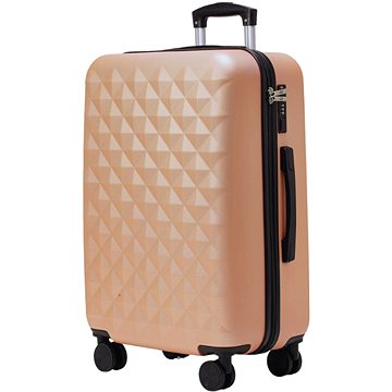 

ROWEX Střední univerzální cestovní kufr s TSA zámkem Crystal, šampaňská, 66 × 46 × 27 cm (63 l)