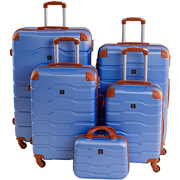 

BERTOO cestovní kufr Firenze - modrý set 5v1
