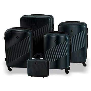 

BERTOO cestovní kufr Milano - černý set 5v1