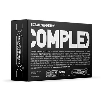 

Sizeandsymmetry Complex Multivitamín, 60 kapslí