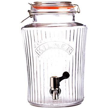 

KILNER Skleněný nápojový automat s kohoutekm 5 l fasetový design