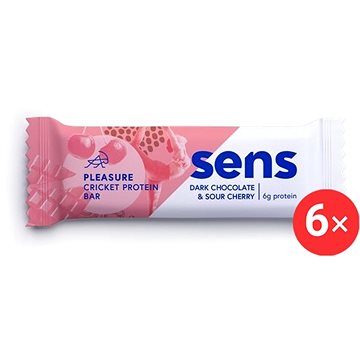

SENS Pleasure Protein tyčinka s cvrččí moukou, 6 x 40g, tmavá čokoláda & višeň
