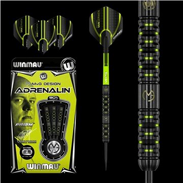 

Šipky Winmau steel MvG Adrenalin 22g, 90% wolfram