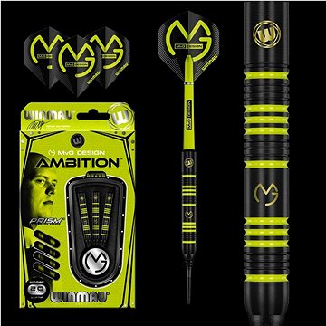 

Šipky Winmau soft MvG Ambition 20g, brass