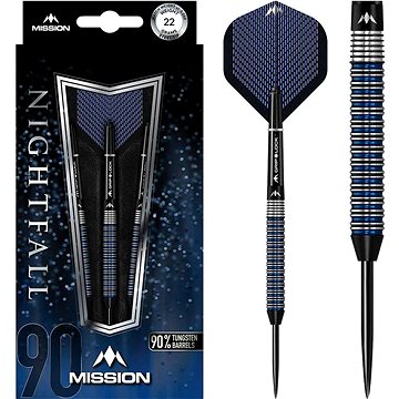 

Šipky Mission steel Nightfall M2 22g, 90% wolfram