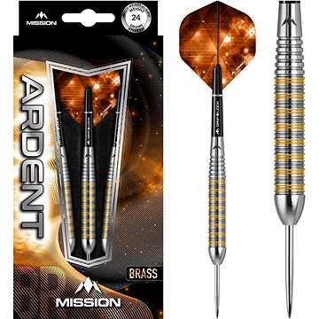 

Šipky Mission steel Ardent M2 24g, brass