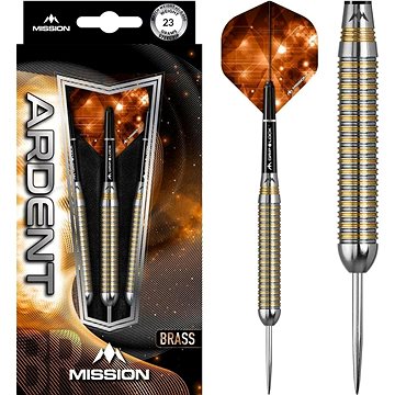 

Šipky Mission steel Ardent M1 23g, brass