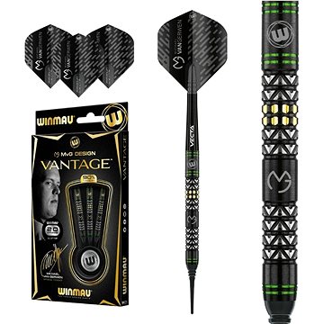 

Šipky Winmau soft Michael van Gerwen Vantage 20g, 90% wolfram